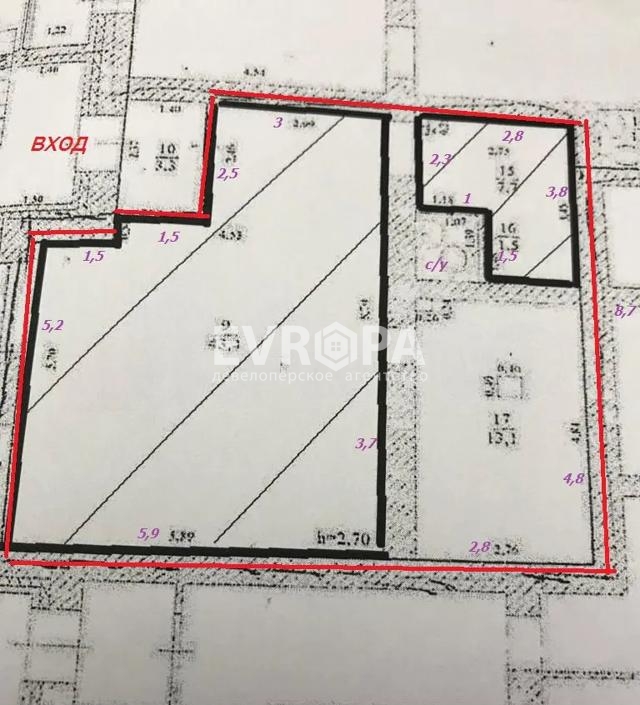 Аренда коммерческой недвижимости, 67м <sup>2</sup>, Ульяновск, Радищева улица,  д.90